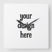 Personaliseren of aanpassen vierkante klok (Voorkant)