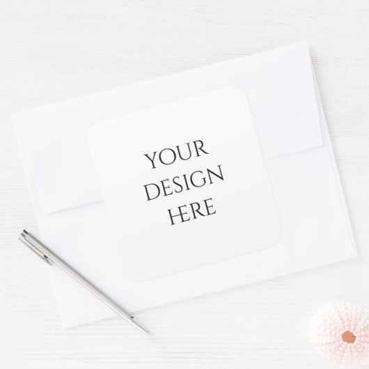 Personaliseren of aanpassen vierkante sticker (Envelop)