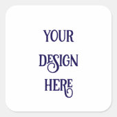 Personaliseren of Aanpassen Vierkante Sticker (Voorkant)