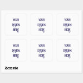 Personaliseren of Aanpassen Vierkante Sticker (Vel)
