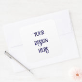 Personaliseren of Aanpassen Vierkante Sticker (Envelop)
