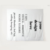 Personaliseren of aanpassen wandkleed (Voorkant (horizontaal))