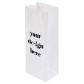 Personaliseren of aanpassen wijn cadeautas (Achterkant Gekanteld)