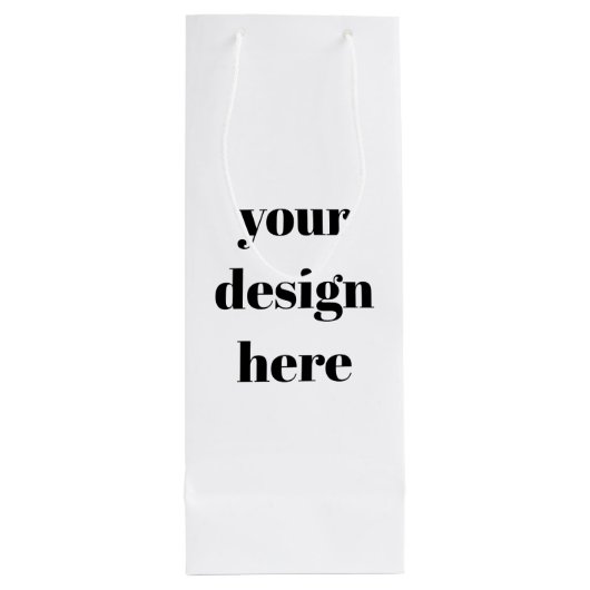 Personaliseren of aanpassen wijn cadeautas (Achterkant)