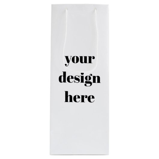 Personaliseren of aanpassen wijn cadeautas (Voorkant)