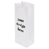 Personaliseren of aanpassen wijn cadeautas (Achterkant Gekanteld)
