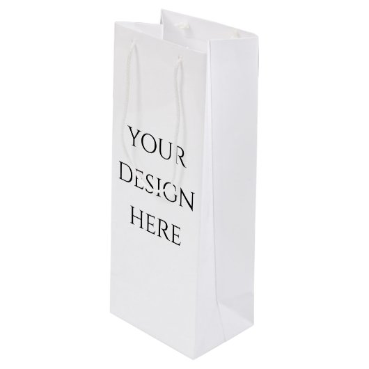 Personaliseren of Aanpassen Wijn Cadeautas (Voorkant Gekanteld)