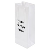 Personaliseren of aanpassen wijn cadeautas (Achterkant Gekanteld)