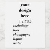 Personaliseren of aanpassen wijn etiket (Enkel label)