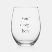 Personaliseren of aanpassen wijnglas zonder voet (Voorkant)
