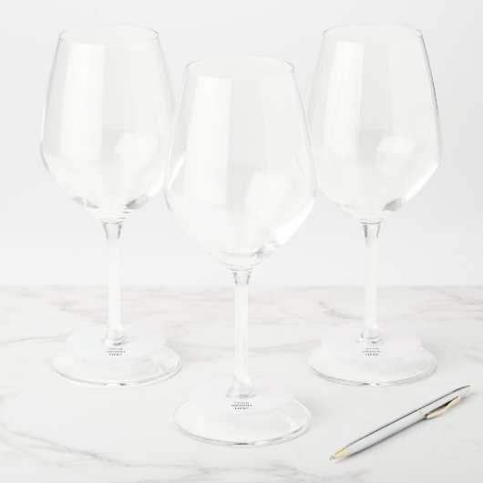 Personaliseren of Aanpassen Wijnglaslabel (Set)