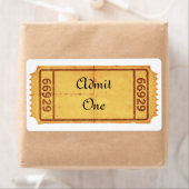 PERSONALISEREN - oude blanco toegangsbewijs Etiket (Insitu)