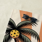 PERSONALISEREN Pickleball Beach Breeze & Backhand Strandlaken (In situ)