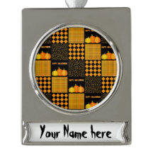 Personaliseren - Pompoen Halloween Patchwork Patro