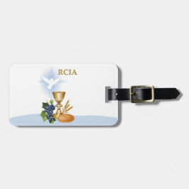 Personaliseren, RCIA feliciteert katholieke heilig Bagagelabel