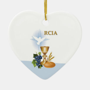 Personaliseren, RCIA feliciteert katholieke heilig Keramisch Ornament