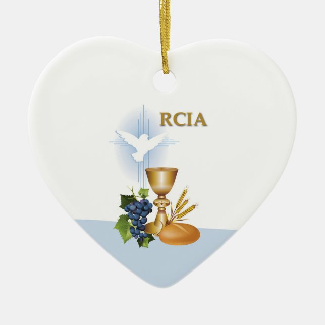 Personaliseren, RCIA feliciteert katholieke heilig Keramisch Ornament (Voorkant)