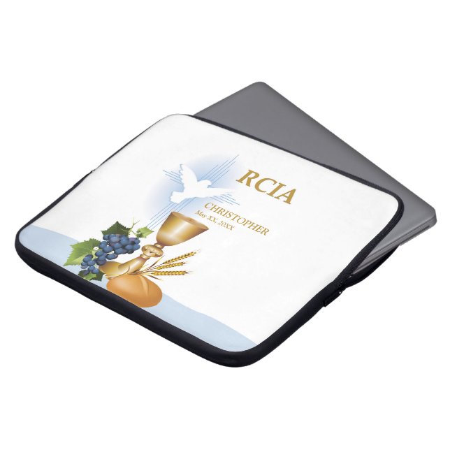 Personaliseren, RCIA feliciteert katholieke heilig Laptop Sleeve (Voorkant top)