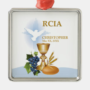 Personaliseren, RCIA feliciteert katholieke heilig Metalen Ornament