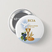 Personaliseren, RCIA feliciteert katholieke heilig Ronde Button 5,7 Cm (Voorkant /achterkant)