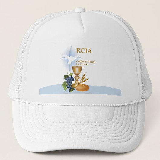 Personaliseren, RCIA feliciteert katholieke heilig Trucker Pet (Voorkant)