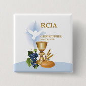Personaliseren, RCIA feliciteert katholieke heilig Vierkante Button 5,1 Cm (Voorkant)