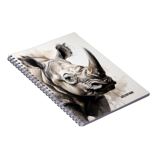 PERSONALISEREN: Rhino | Notitieboek Journal (Rechterzijde)