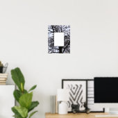 PERSONALISEREN! RUSTIEKE 'MAT' ACHTERGROND POSTER (Thuiskantoor)