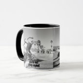 Personaliseren, Schaats Eat Sleep Herhalen Mok (Voorkant links)