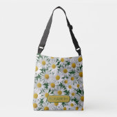 Personaliseren - Schadelijk, Bright Daisy Crossbody Tas (Voorkant)
