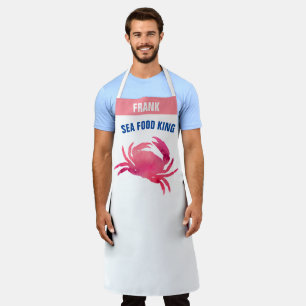 Personaliseren SeaFood King Chef Funny BBQ Grill C Schort