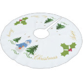 Personaliseren, Snowman, kerstboom, twig Kerstboom Rok (Gekanteld)