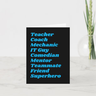 Personaliseren   Superheld   Funny Vaderdag Kaart