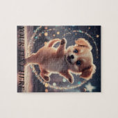 Personaliseren Tekst bewerken Naam Schattige Danci Legpuzzel (Horizontaal)