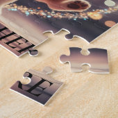 Personaliseren Tekst bewerken Naam Schattige Danci Legpuzzel (Zijkant)