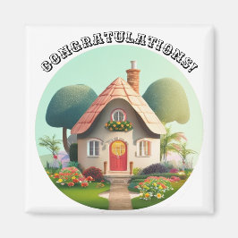 Personaliseren Tekstnaam bewerken Gefeliciteerd Hu Magneet