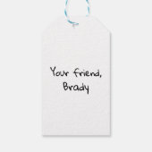 Personaliseren van alle vissen in het Zee-Label Cadeaulabel (Achterkant)