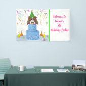 Personaliseren van Birthday Cavalier King Charles Spandoek (Beurs)