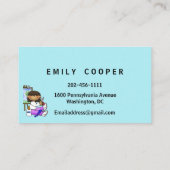 Personaliseren van dagleraar overdag visitekaartje (Achterkant)