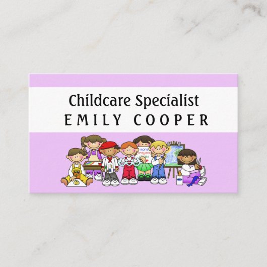 Personaliseren van dagleraar overdag visitekaartje (Voorkant)