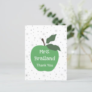 Personaliseren van de naam van de leraar op een gr briefkaart