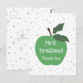 Personaliseren van de naam van de leraar op een gr briefkaart (Voorkant / Achterkant)