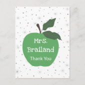 Personaliseren van de naam van de leraar op een gr briefkaart (Voorkant)