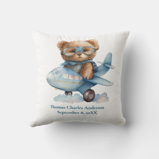 Personaliseren van het Beer van het Baby Kussen (Achterkant)