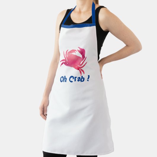 Personaliseren van krab Funny Seafood BBQ Grill Ch Schort (Insitu)