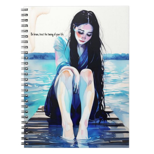 PERSONALISEREN: Vertrouw op de timing | Notitieboe Notitieboek (Voorkant)