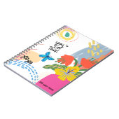 PERSONALISEREN: Vlinder + Bloemen | Notitieboek (Linkerzijde)