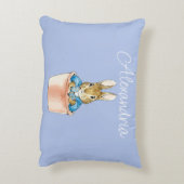 Personaliseren Voeg Naam Peter het konijn toe Accent Kussen (Achterkant (Verticaal))