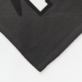 Personaliseren - Volleybal 🏐 ontwerp - Rood en Zw Fleece Deken (Hoek)