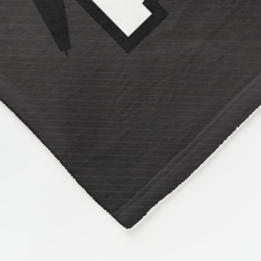 Personaliseren - Volleybal 🏐 ontwerp - Rood en Zw Fleece Deken (Hoek)